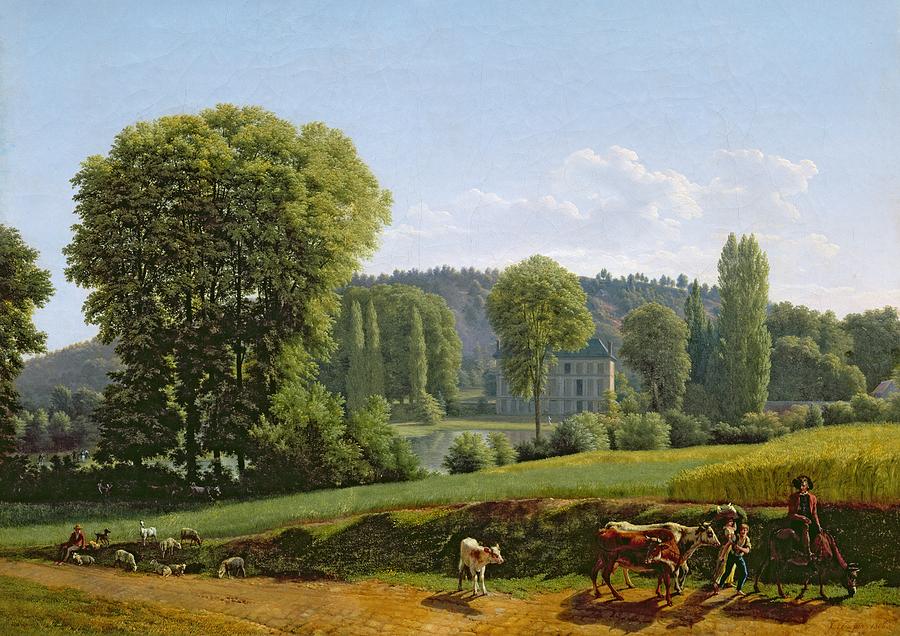 Landscape With Animals Painting By Lancelot Theodore Turpin De Crisse