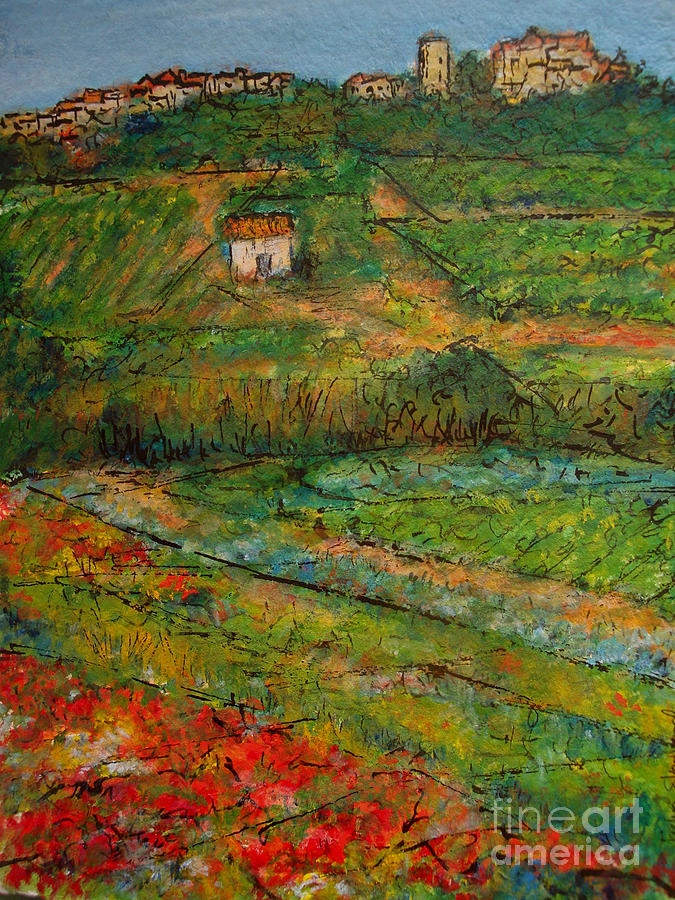 Languedoc Memories 2 Painting by Jackie Sherwood