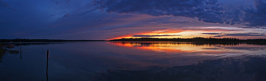 Languid Sunset Lake Nakamun Photograph by David Kleinsasser