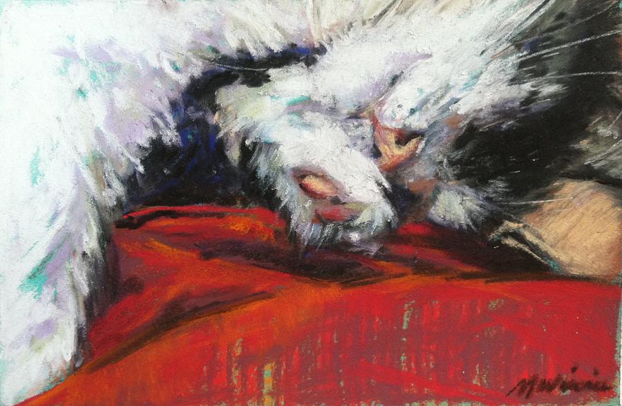 Lap Cat Painting by Michelle Winnie