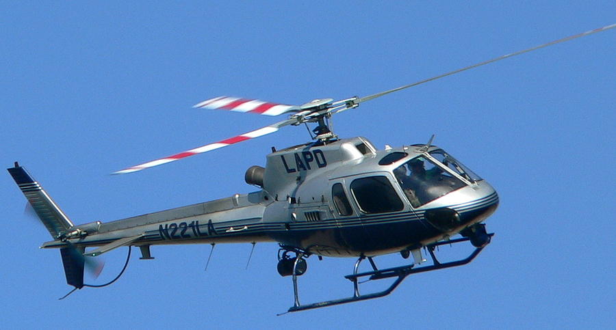 LAPD Aerial Chopper Photograph by Jeff Lowe