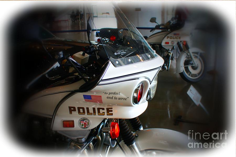 LAPD Motorcycle Photograph by Tommy Anderson
