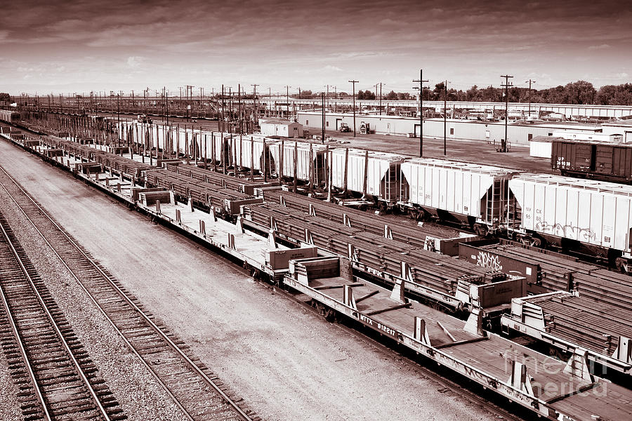Laramie Freight Yard Photograph by Lawrence Burry