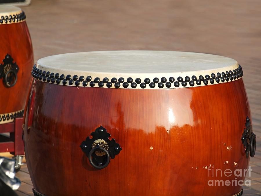 Large Chinese Drums Photograph by Yali Shi