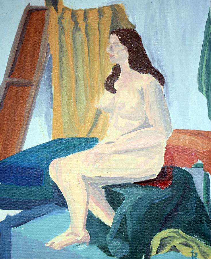 Large Female Nude Painting by Sheri Parris