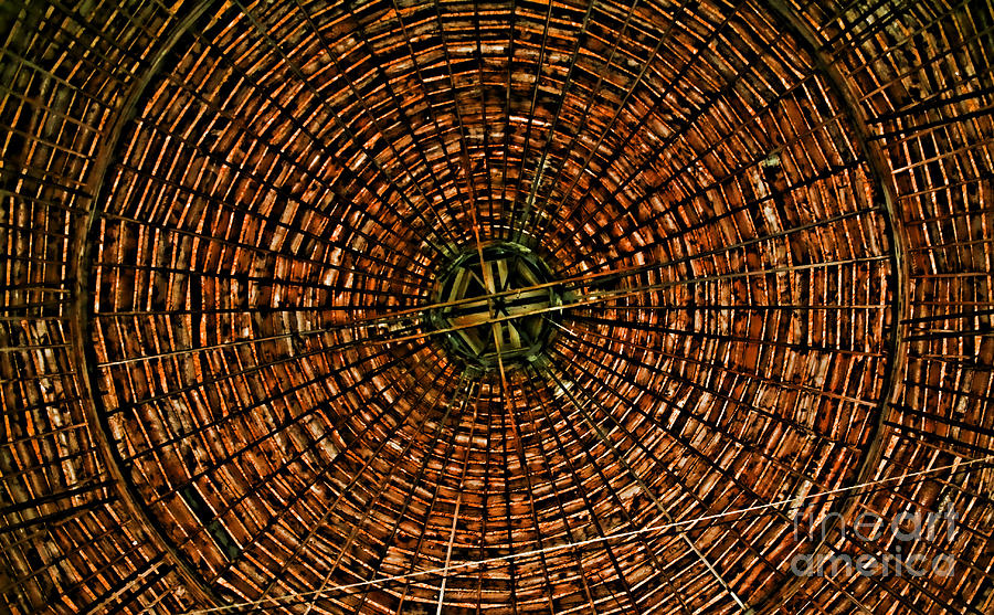 Largest Round Barn Ceiling Photograph by Tommy Anderson