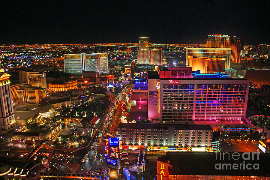 Las Vegas at Night Photograph by Randy Harris
