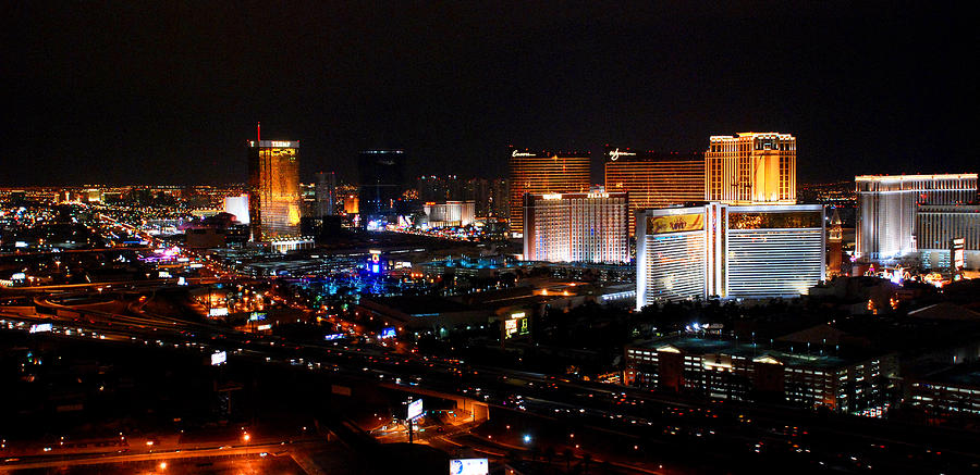 Las Vegas By Night Photograph