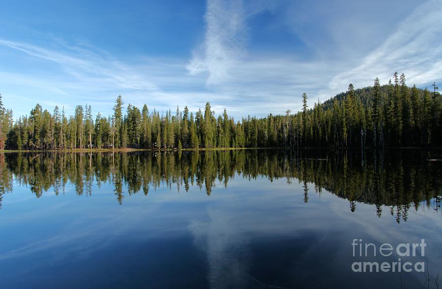 Lassen Summit Lake Reflections Photograph by Adam Jewell