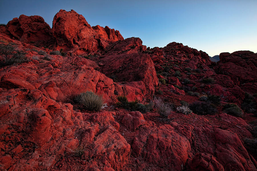 Desert Photograph - Last Light in Valley of Fire by Rick Berk