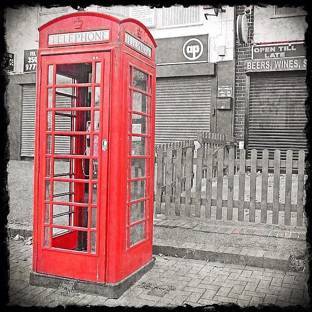 Instagram Photograph - Last Red One Today - The Tardis #red by Polly Rhodes