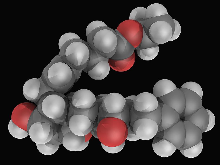 Latanoprost Drug Molecule Digital Art by Laguna Design