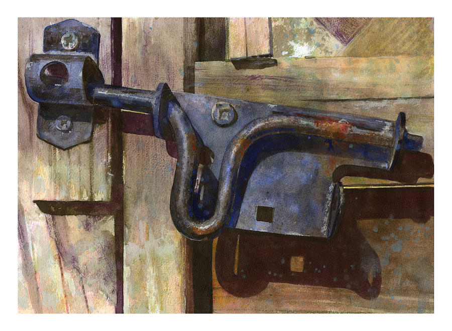 Latches Painting - Latched by Andrew King