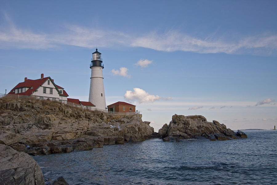 Late Afternoon at Portland Head Light Photograph by Paul Mangold