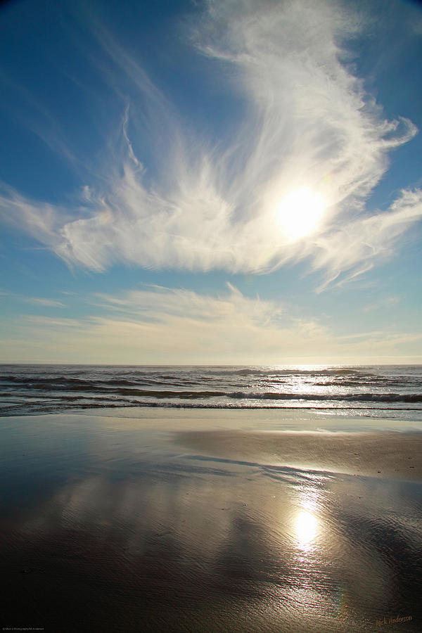 Summer Photograph - Late Afternoon on an Oregon Beach by Mick Anderson