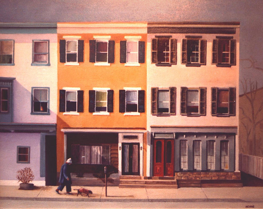 Late Afternoon on Church Street Painting by Robert Henne