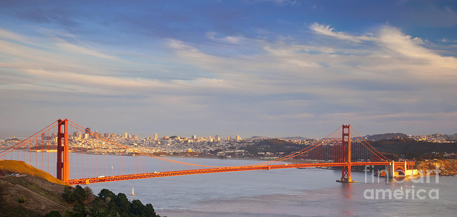 Late Evening over San Francisco Photograph by Brian Jannsen