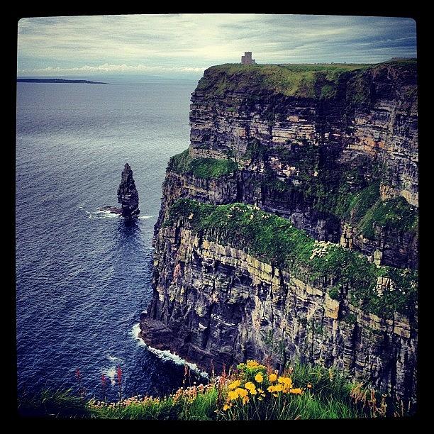 Holiday Photograph - Late Lunch At The Cliffs Of Moher :) by Magda Nowacka