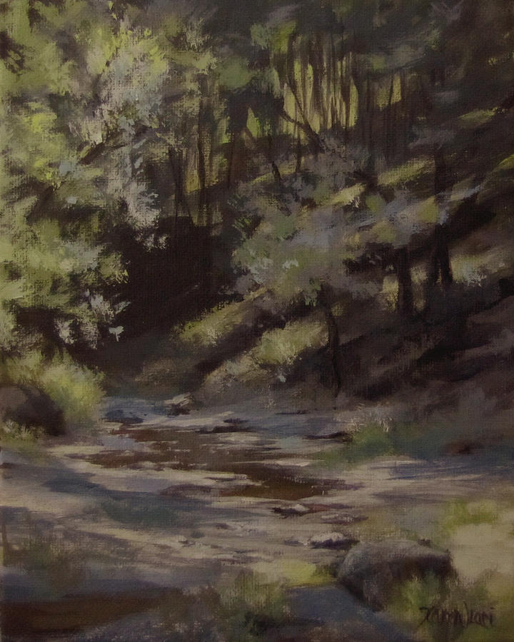 Late Summer Creek Painting by Karen Ilari