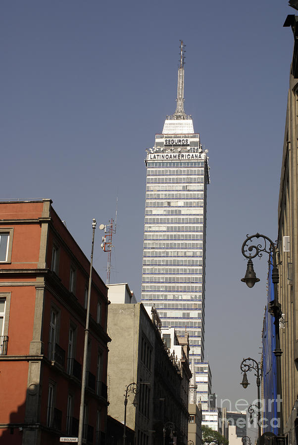 LATIN AMERICAN TOWER Mexico City Photograph by John  Mitchell