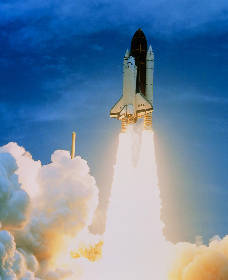 Launch Of Columbia On Sts-50 Photograph by Nasa