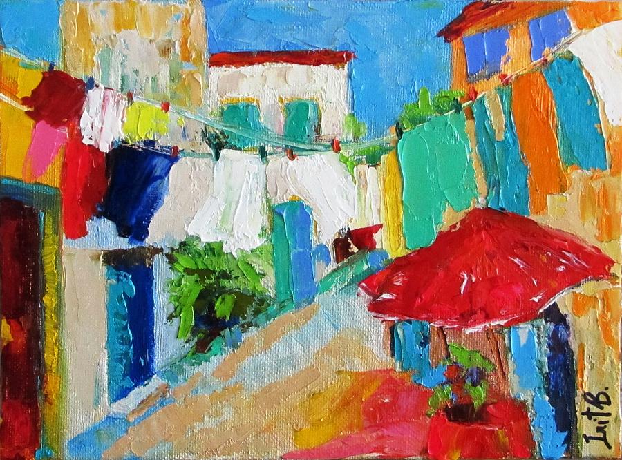 Laundry Day Painting by Irit Bourla - Fine Art America