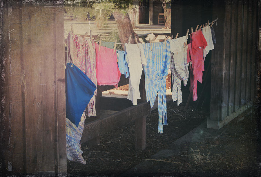 Barn Photograph - Laundry Day by Laurie Search