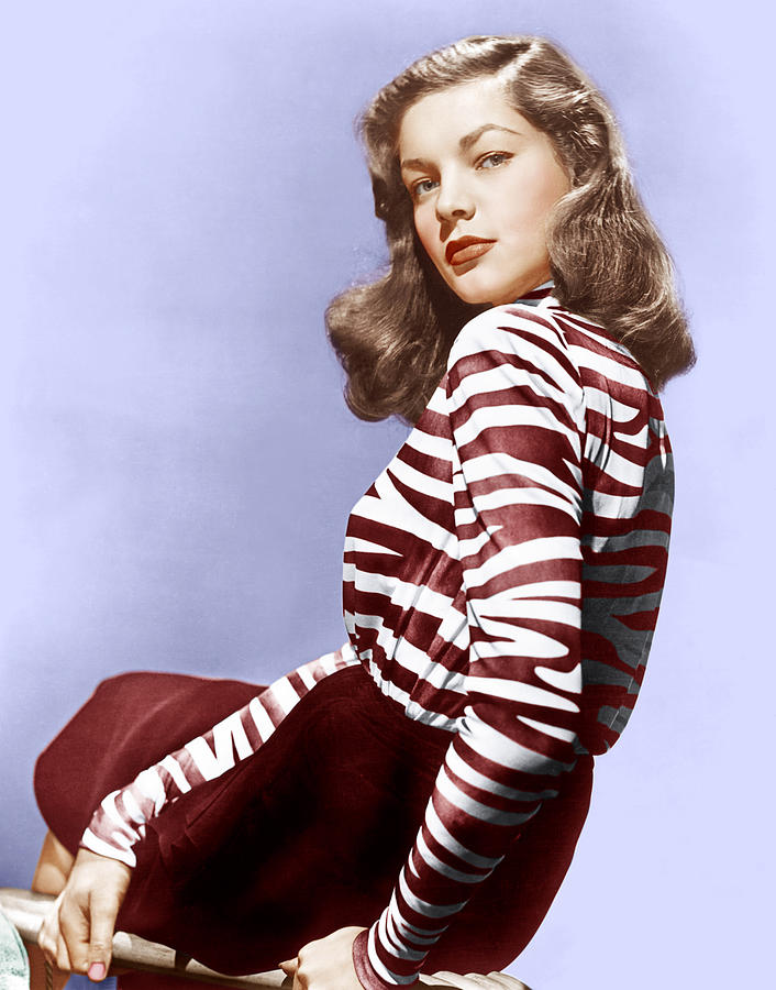 Lauren Bacall, Ca. 1944 Photograph by Everett - Fine Art America