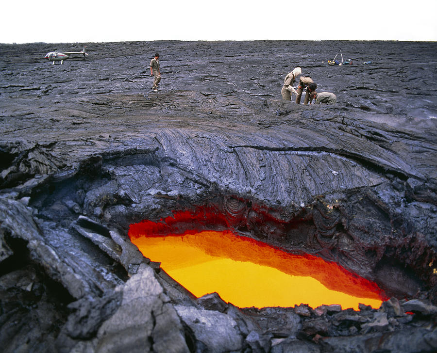 Lava Flow Research Hawaii Photograph By G Brad Lewis 9736