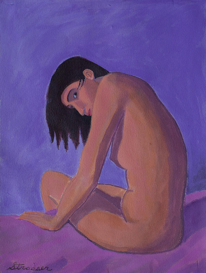 Nude Painting - Lavender Afternoon by Frank Strasser