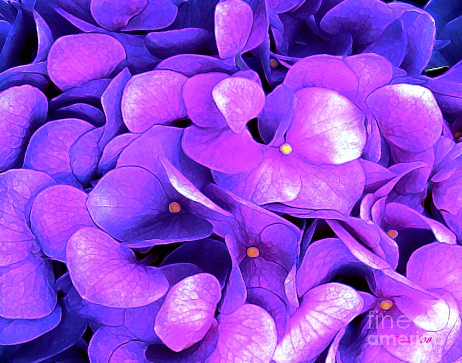 Lavender Hydrangeas Digital Art by Dale   Ford