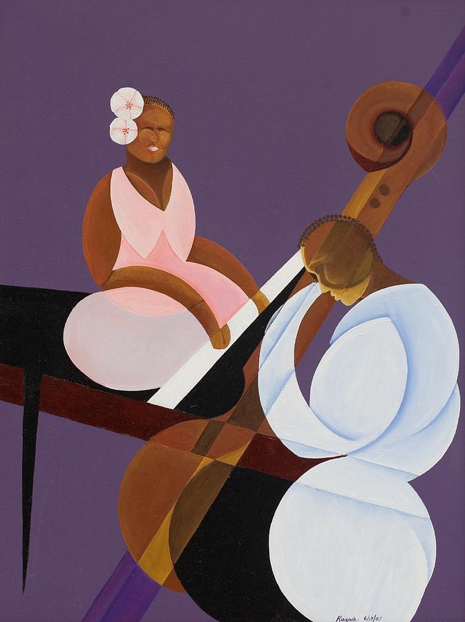 Lavender Jazz Painting by Kaaria Mucherera