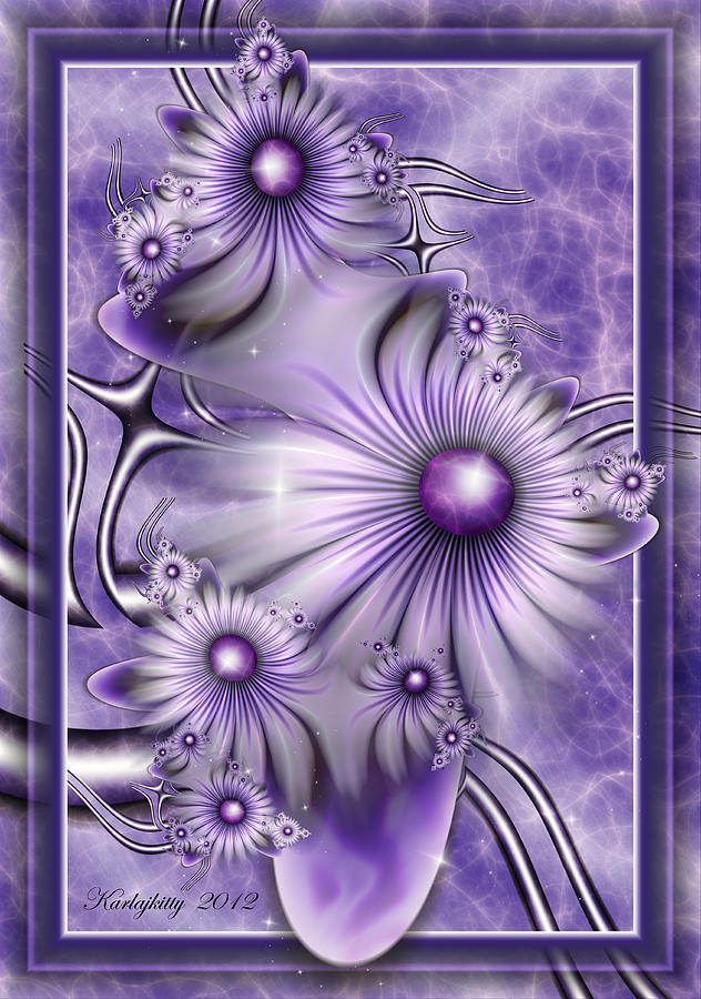 Flowers Still Life Digital Art - Lavender Lights by Karla White