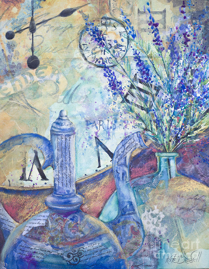 Still Life Painting - Lavender Tea by Kate Bedell