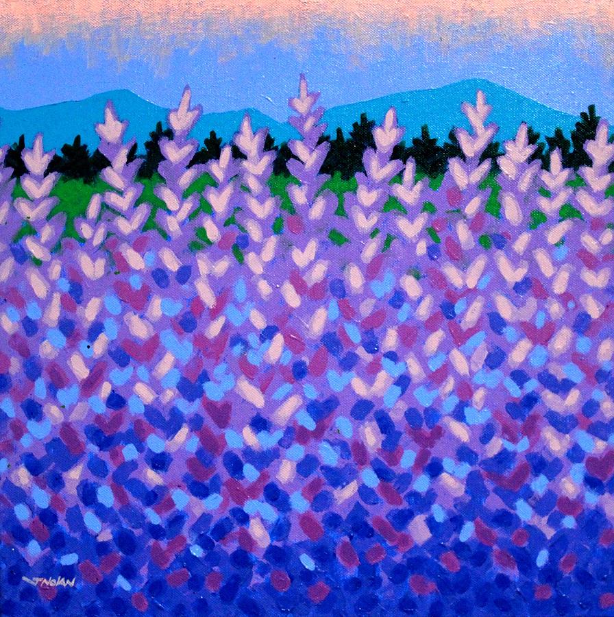Spring Painting - Lavender Vista  by John  Nolan