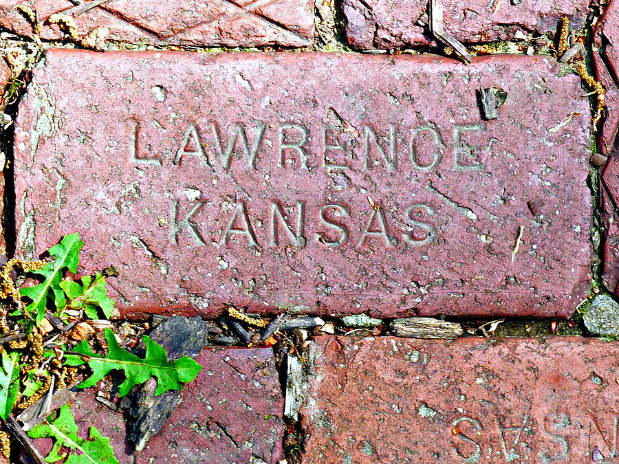 Lawrence Kansas Brick Paver Photograph by Jo Sheehan