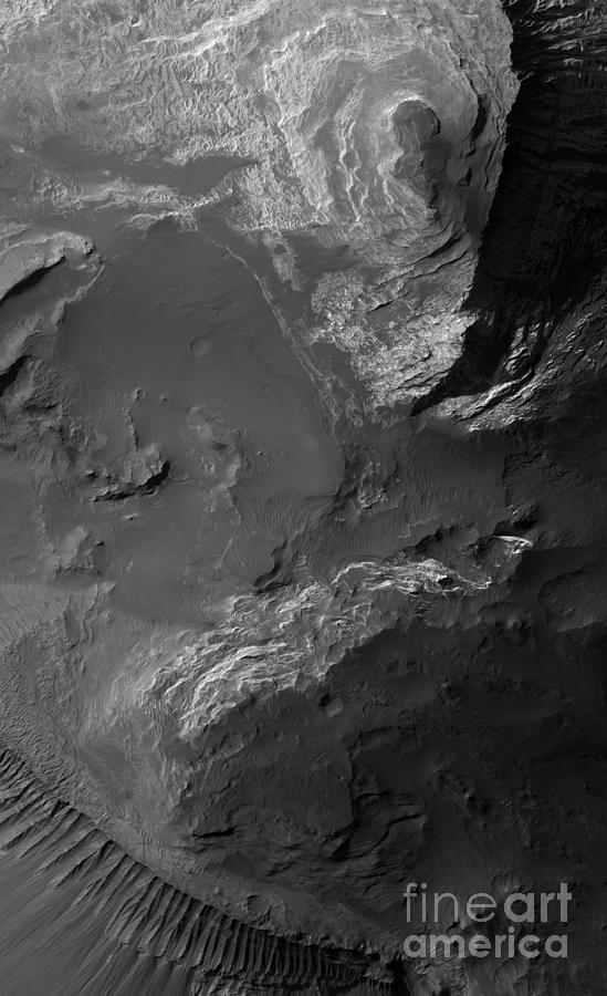 Layered Deposits, Mars Photograph by Nasa