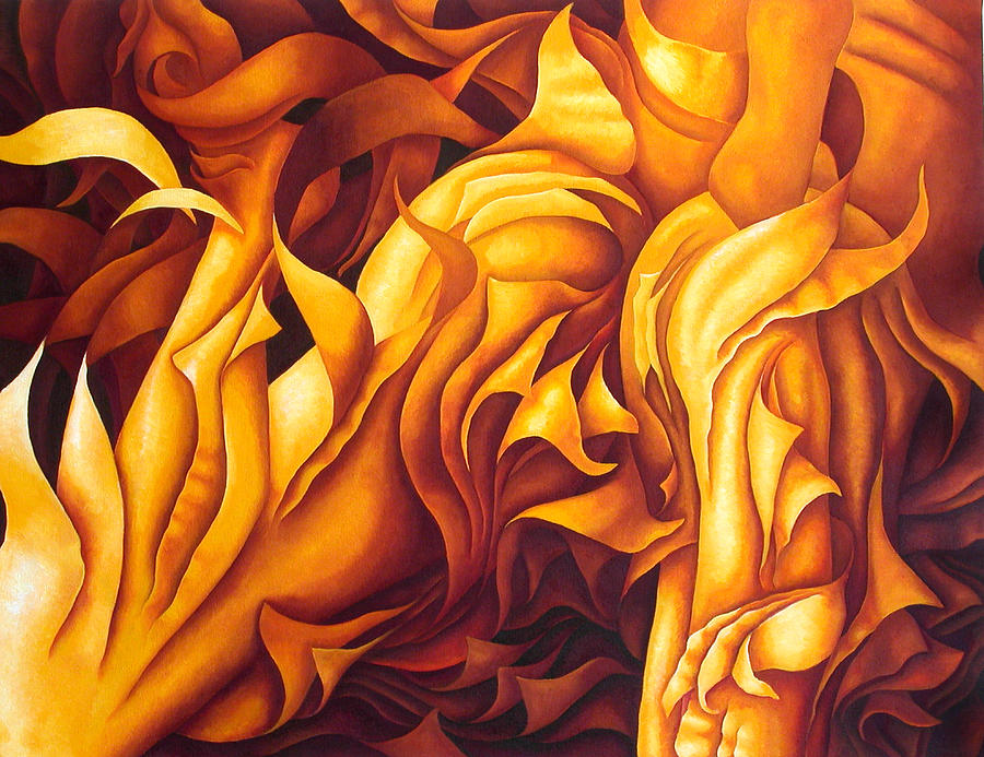 Butt Painting - Layers Li by Diana Durr Butt Painting - Layers Li by Diana Durr