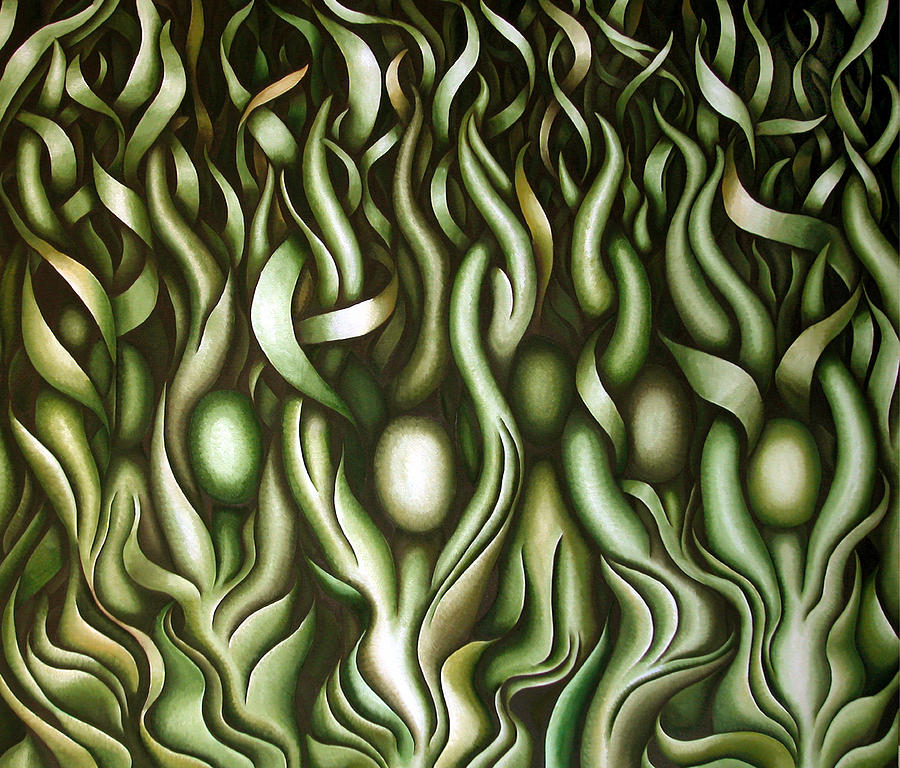 Green Painting - Layers LIX by Diana Durr Green Painting - Layers LIX by Diana Durr