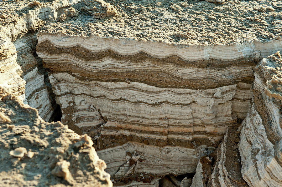 Layers Of Mud And Salt Photograph by Elhanan Yair