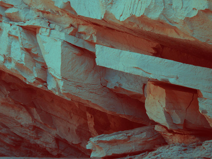 Nature Photograph - Layers of Rock by Naxart Studio