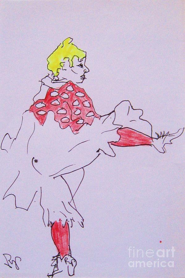Le Danseur Drawing by Thea Recuerdo