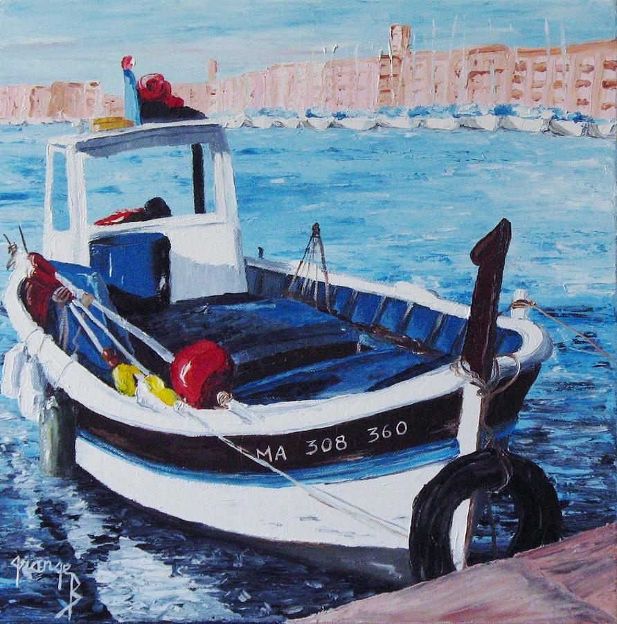 Sea Painting - Le pointu by Brigitte Grange