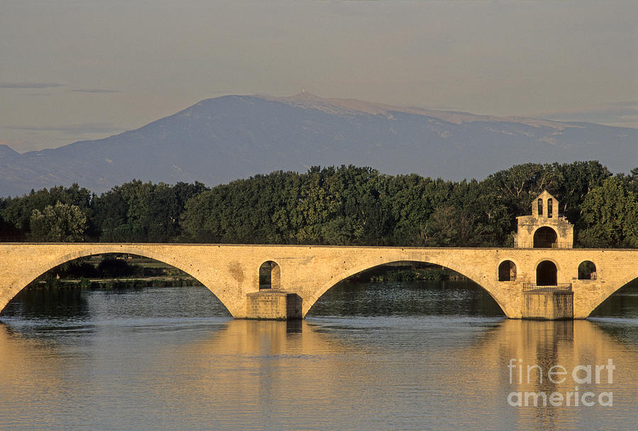 Mountain Photograph - Le Pont Benezet.Avignon. Provence. by Bernard Jaubert
