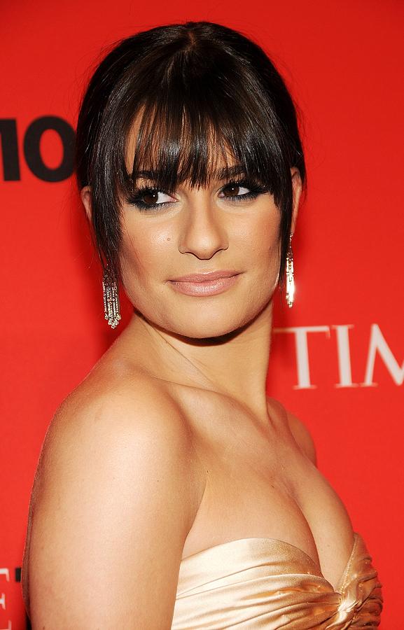 Buccal Fatblaster Lea Michele flaunts figure on TIME 100 Red