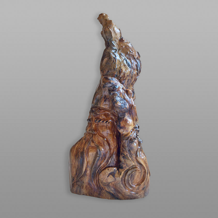 Cypress Knee Sculpture - Lean on Me by Bob Stuart