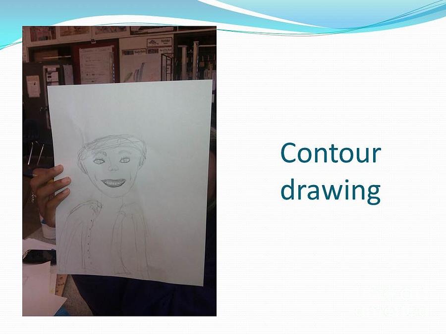 Learning Contour Drawing Painting by Carol Rashawnna Williams