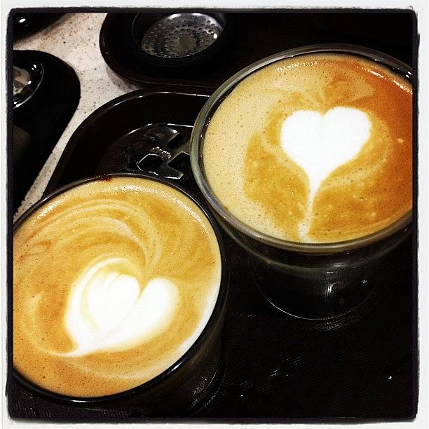 Learning Latte Art In Progress. :) Photograph by Jasmine Lu