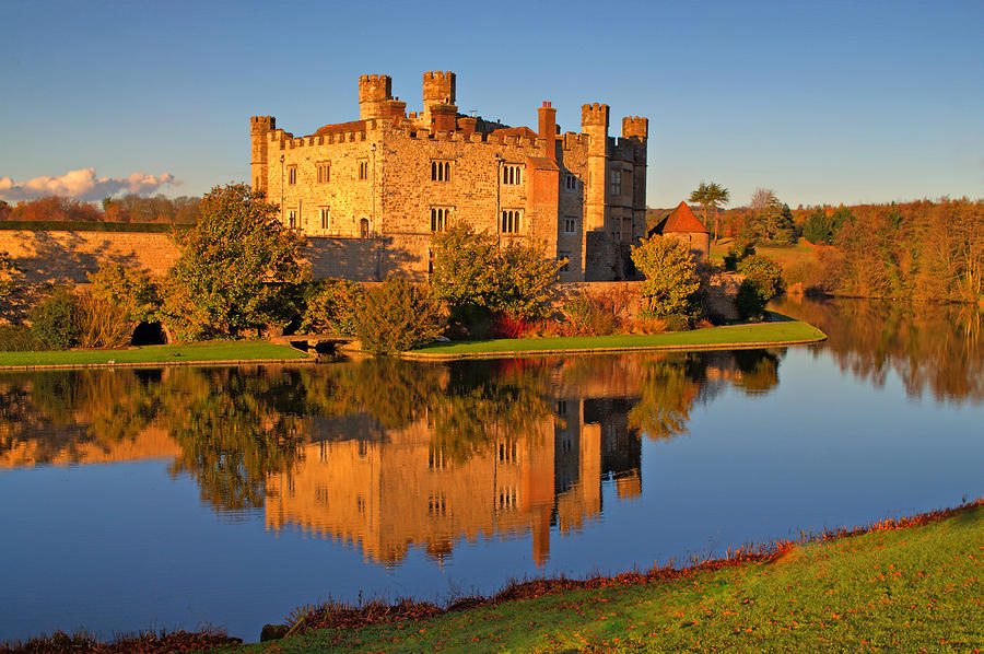 Leeds Castle In Autumn Photograph by Chris Thaxter