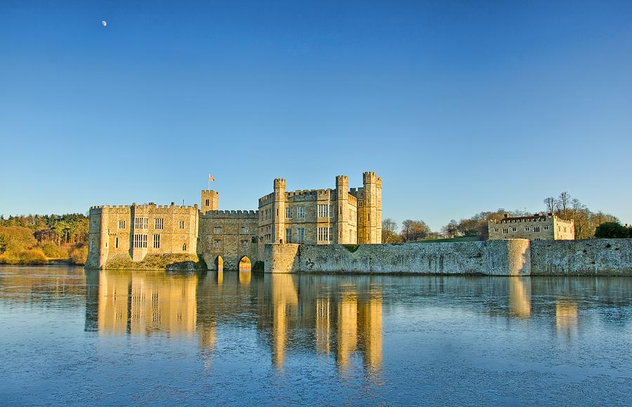 Leeds Castle on Ice Photograph by Chris Thaxter